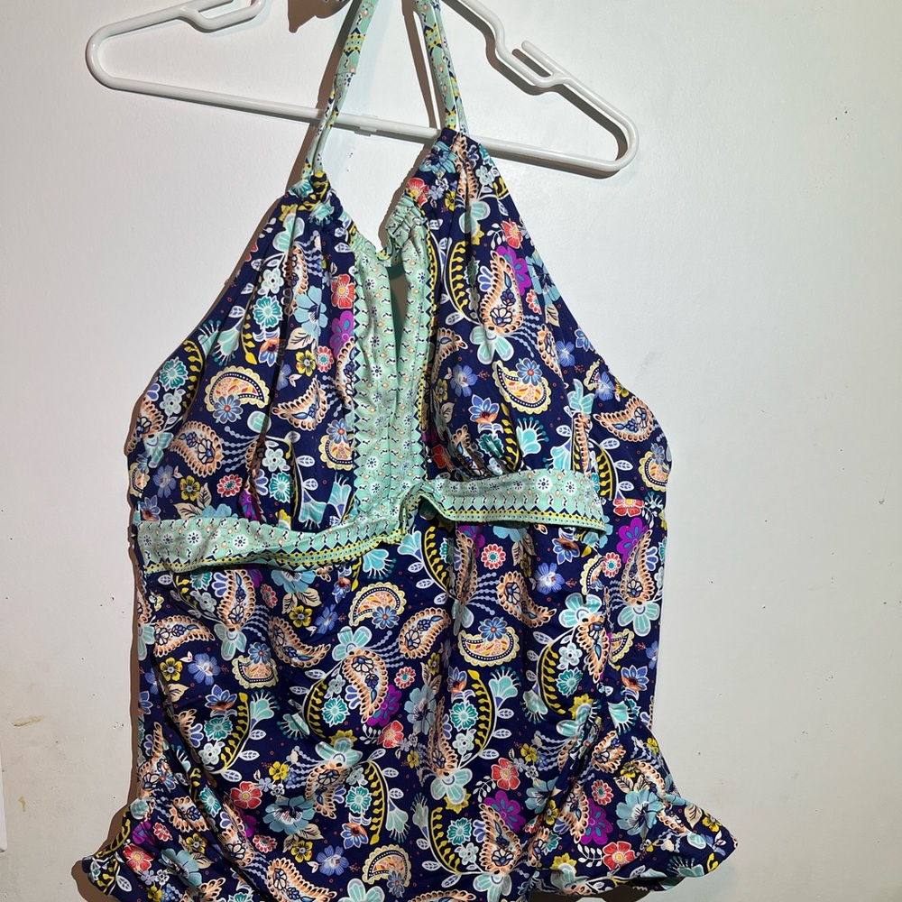 Floral Halter swim top